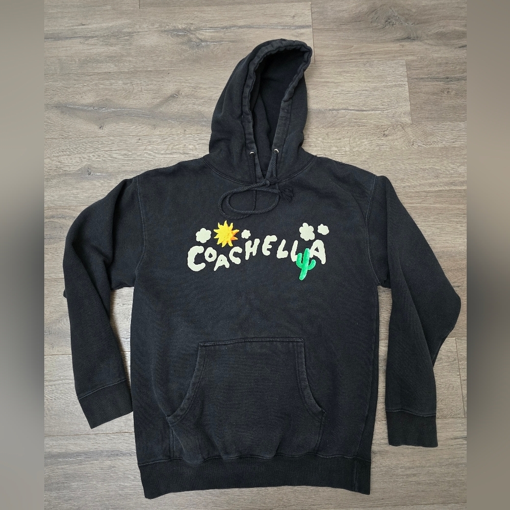 Coachella 2023 Hoodie Size Large Black Unisex Streetwear
